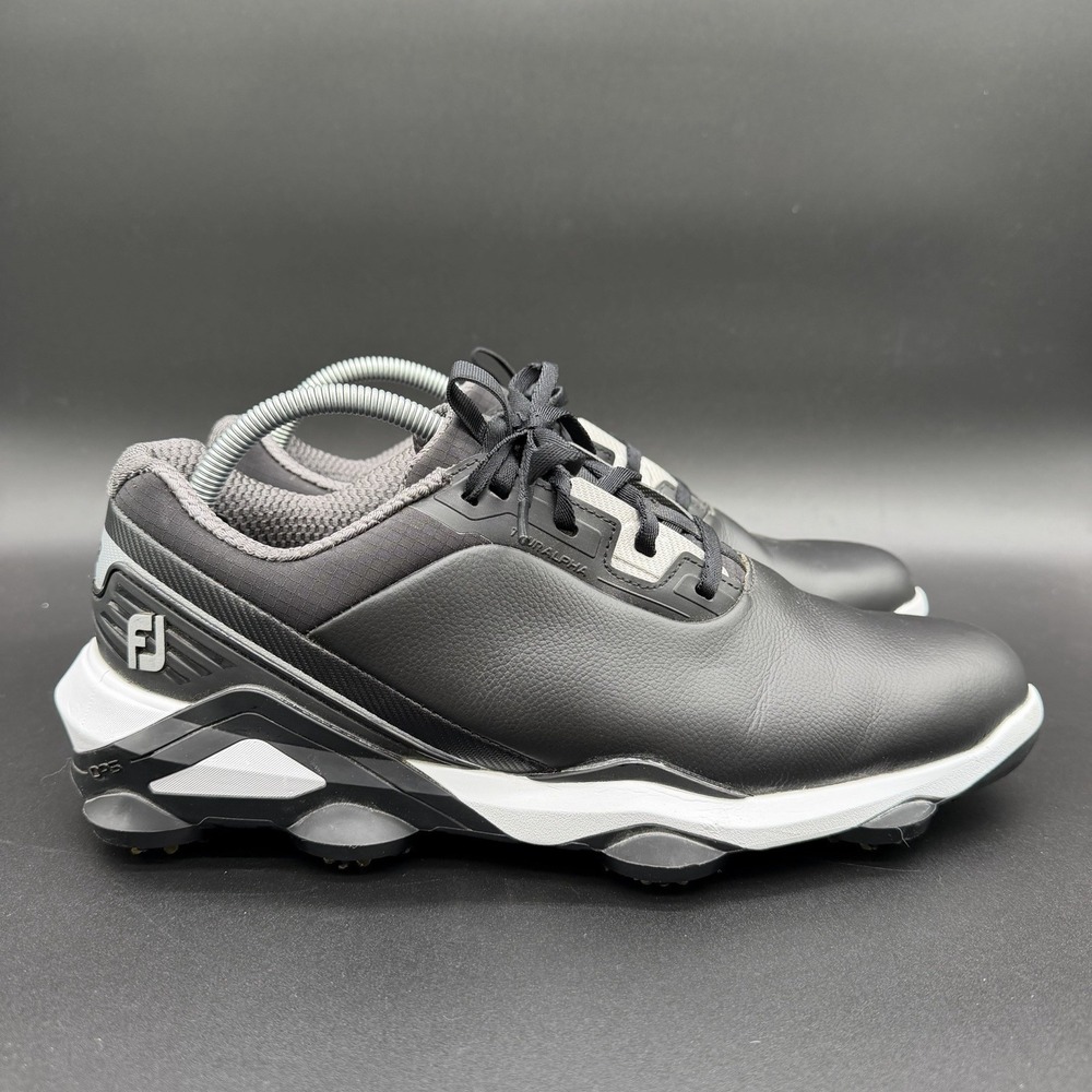 Men's Footjoy Tour Alpha Golf Shoes - Black- 55537 Size 10 Excellent condition!